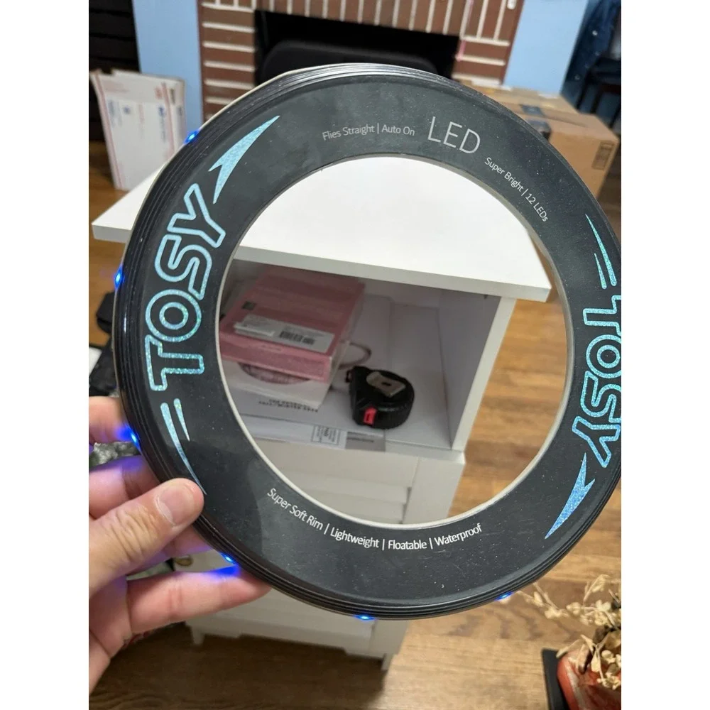 TOSY Flying Ring Red LEDs- Super Bright Waterproof Floats